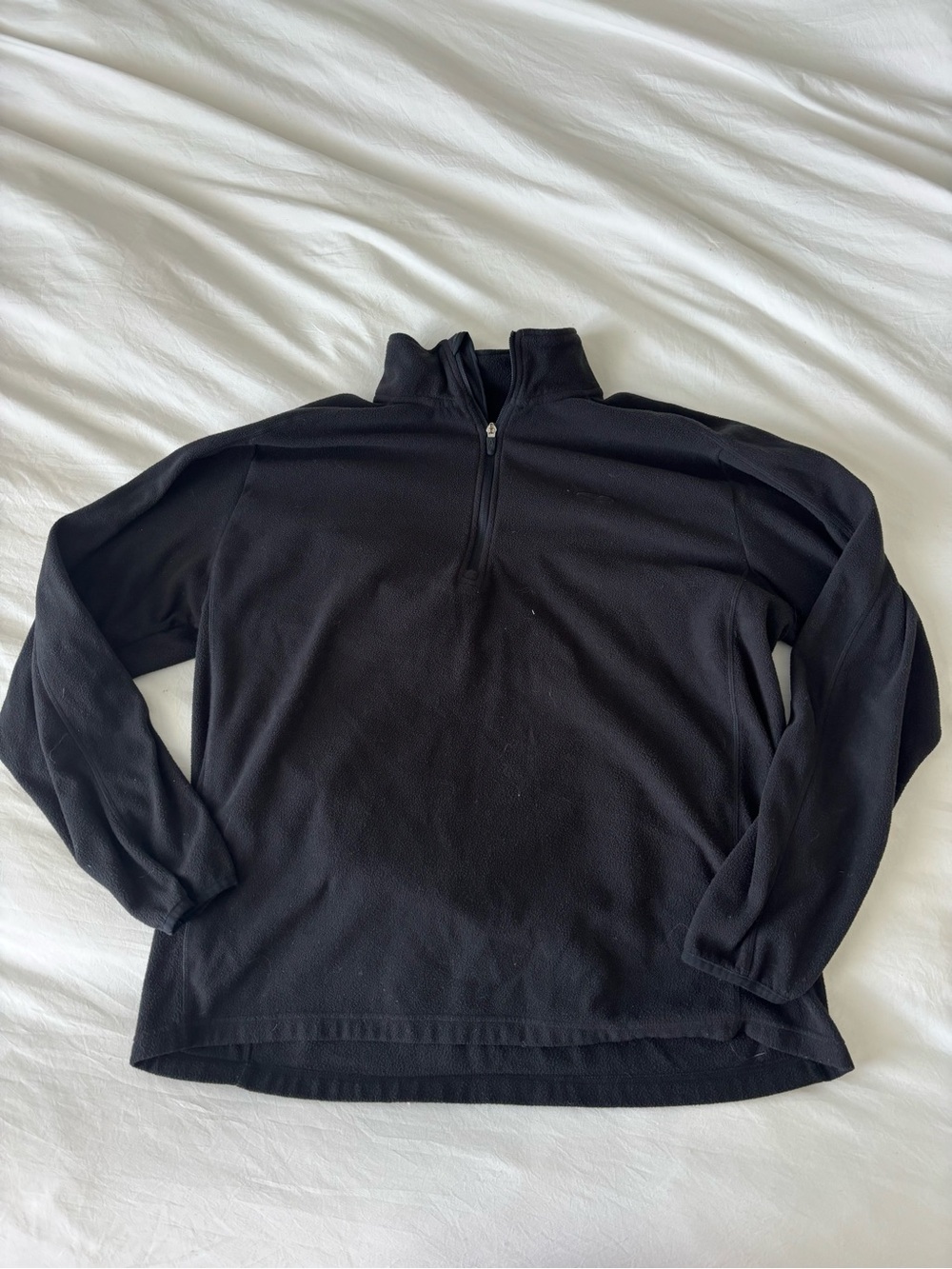 Champion Black Quarter Zip Fleece Pullover XL